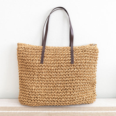 Elevate Your 2025 Wardrobe with the Large Straw Woven Tote Bag from Elena Handbags