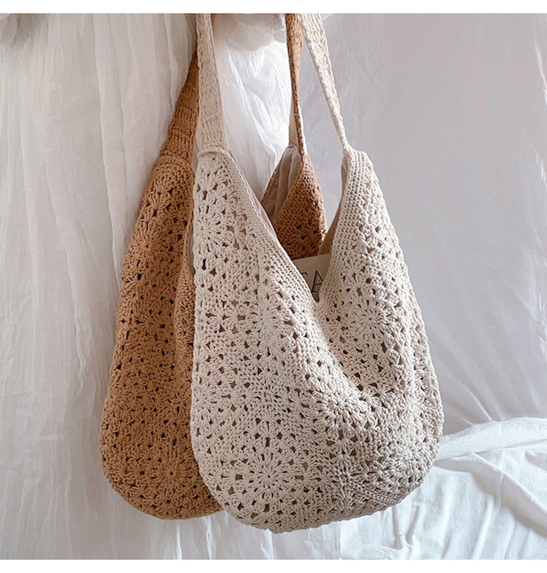Elevate Your Style with the Elena Handbags Boho Crochet Shoulder Bag