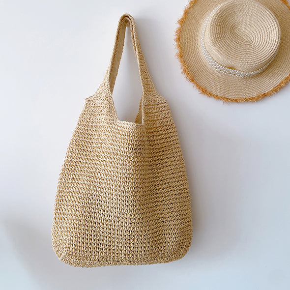 Elena Handbags Chic Straw Woven Bag