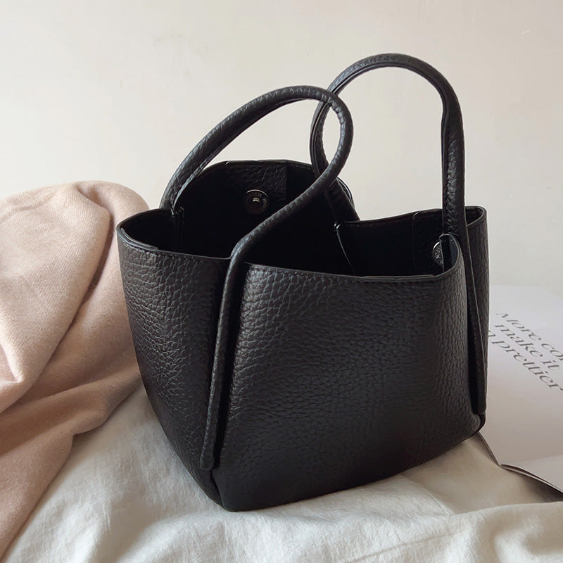 Soft Leather Bucket Bag