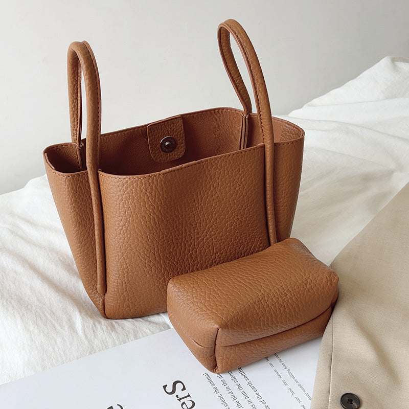 Soft Leather Bucket Bag
