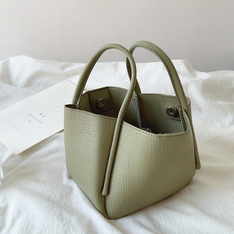 Soft Leather Bucket Bag