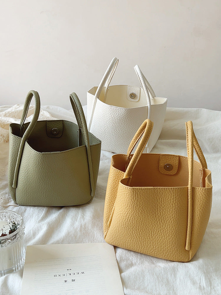 Soft Leather Bucket Bag