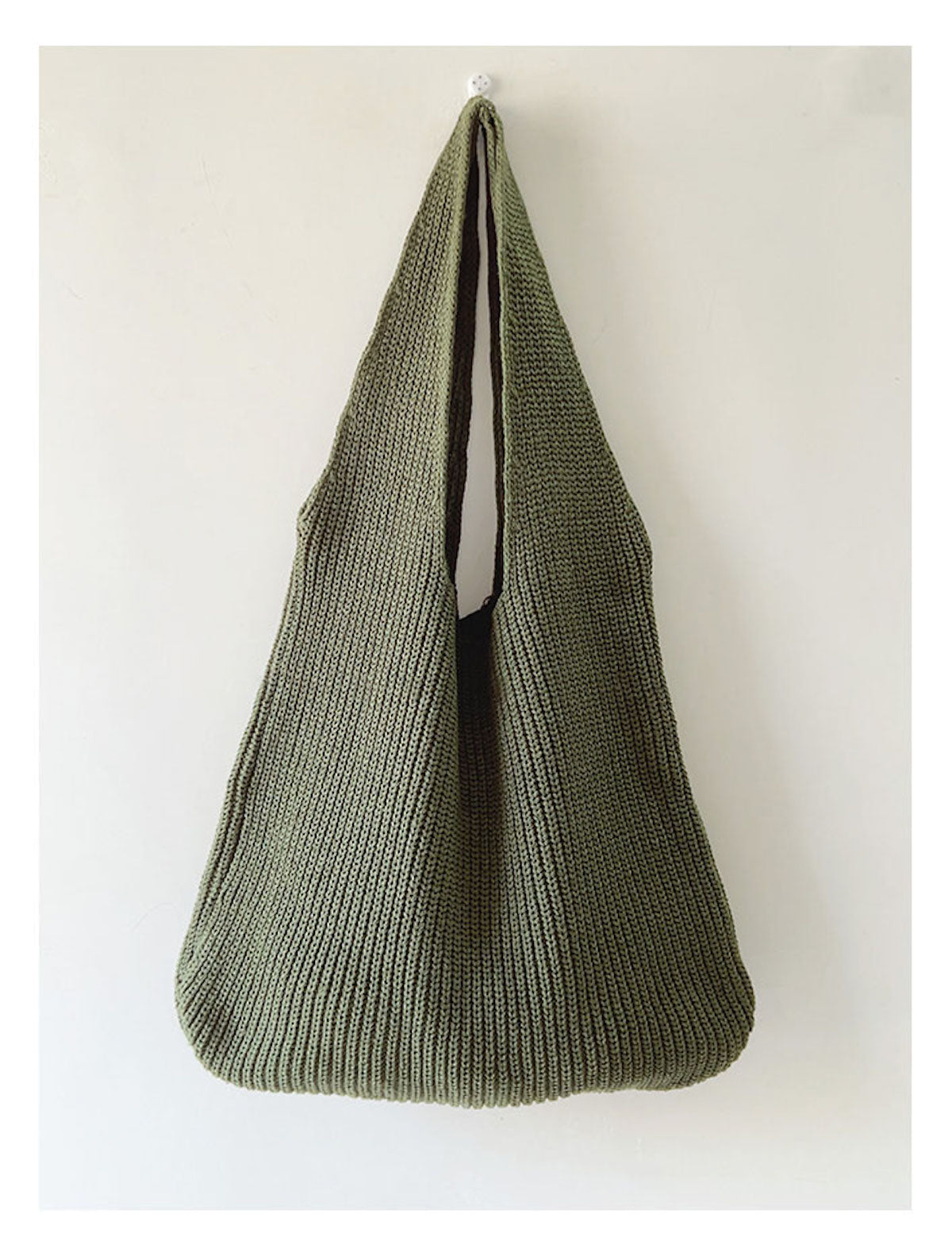 Retro Twist Cotton Knitted Shoulder Bag