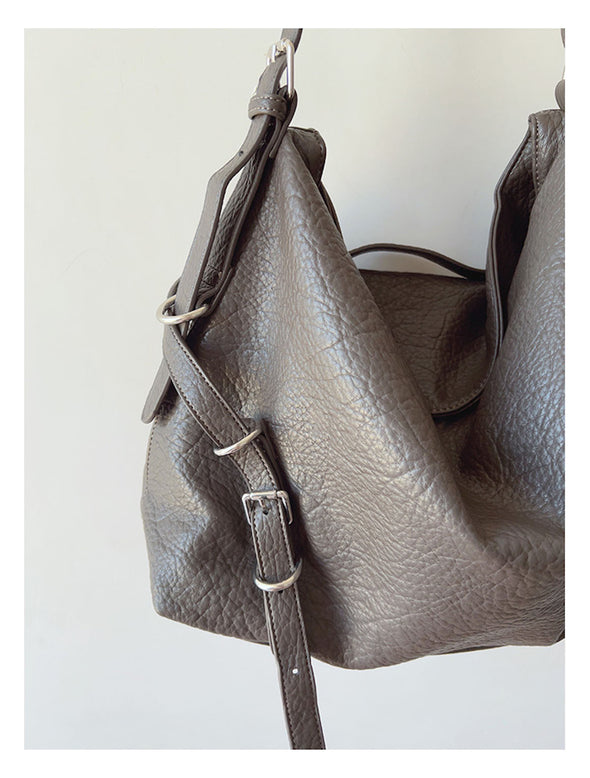 Elena Handbags Modern Leather Shoulder Bag
