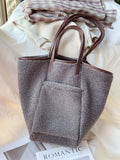 Large Faux Furry Tote Bag