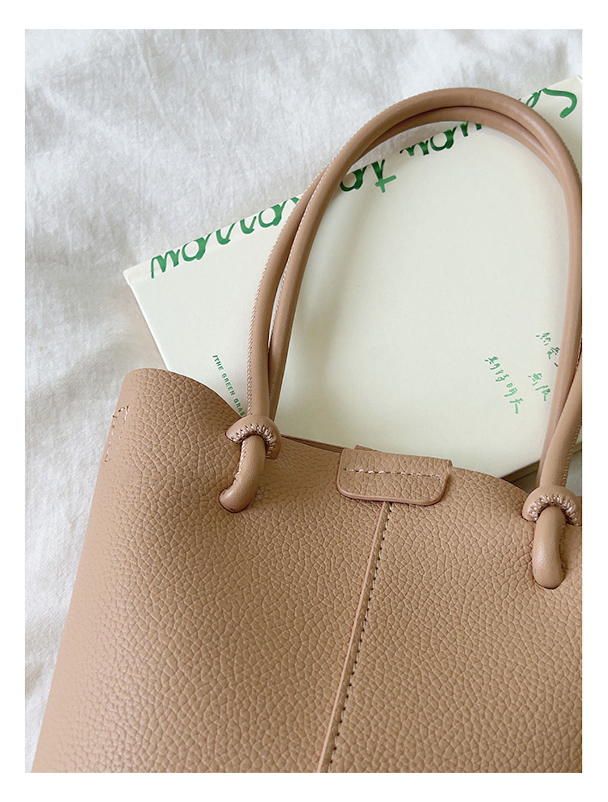 Chic Leather Bucket Bag