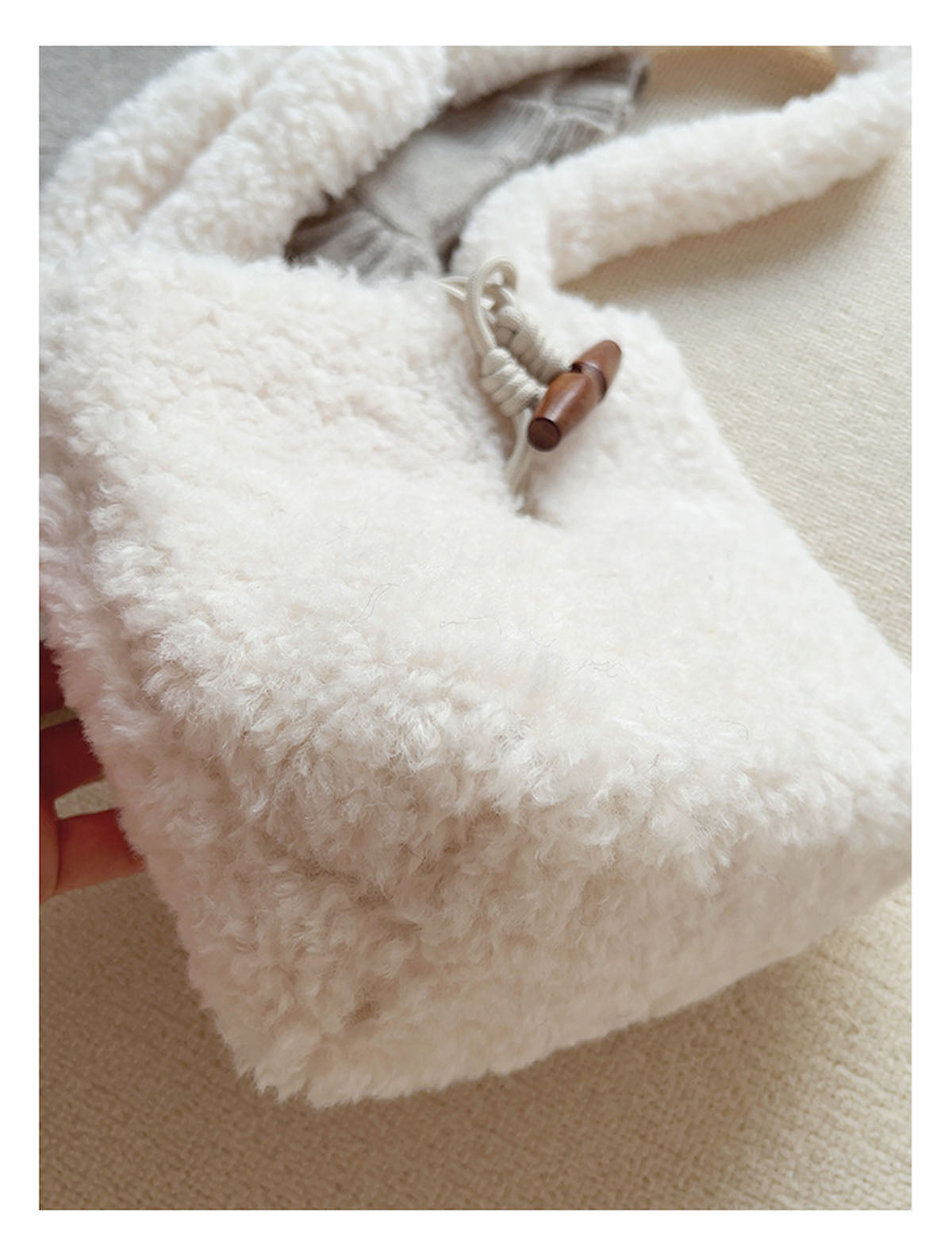 Faux Furry Crossbody Bag