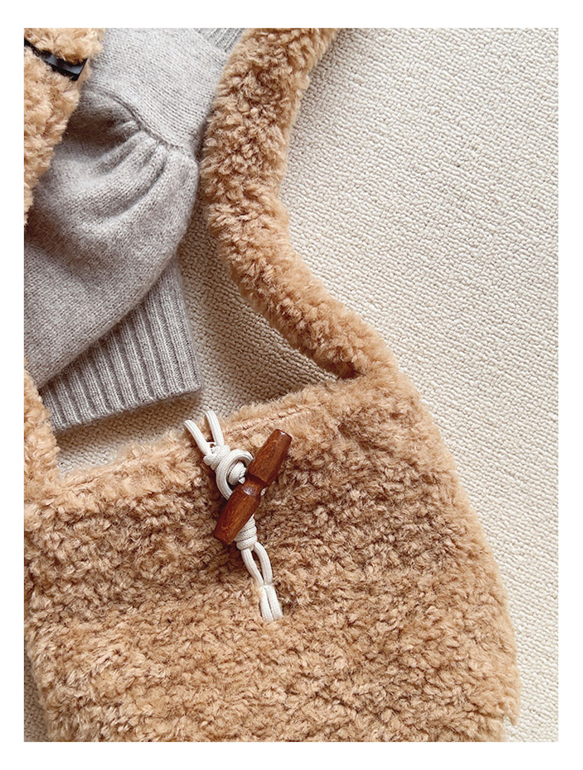 Faux Furry Crossbody Bag