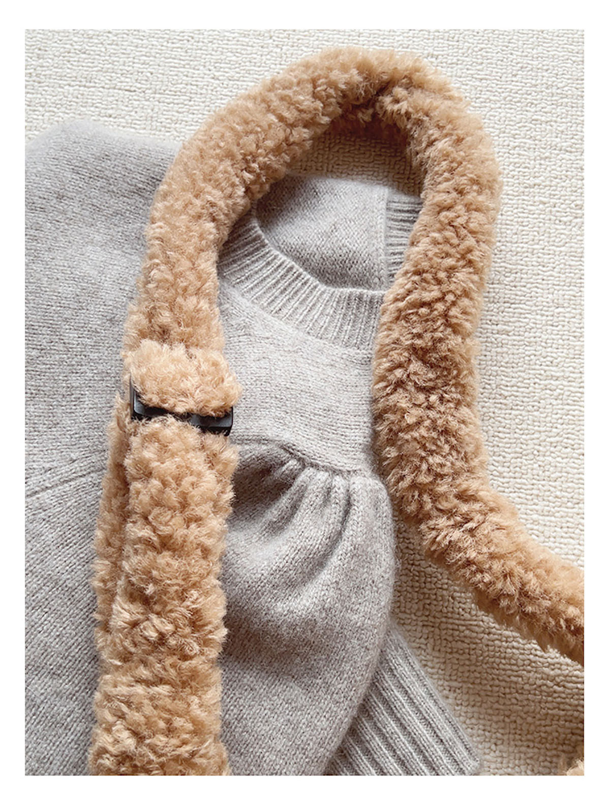 Faux Furry Crossbody Bag
