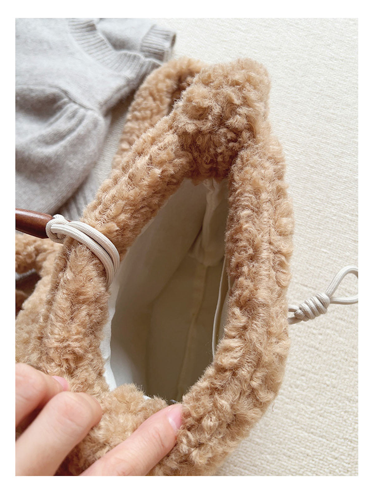Faux Furry Crossbody Bag