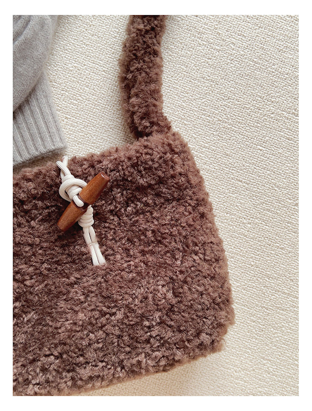 Faux Furry Crossbody Bag