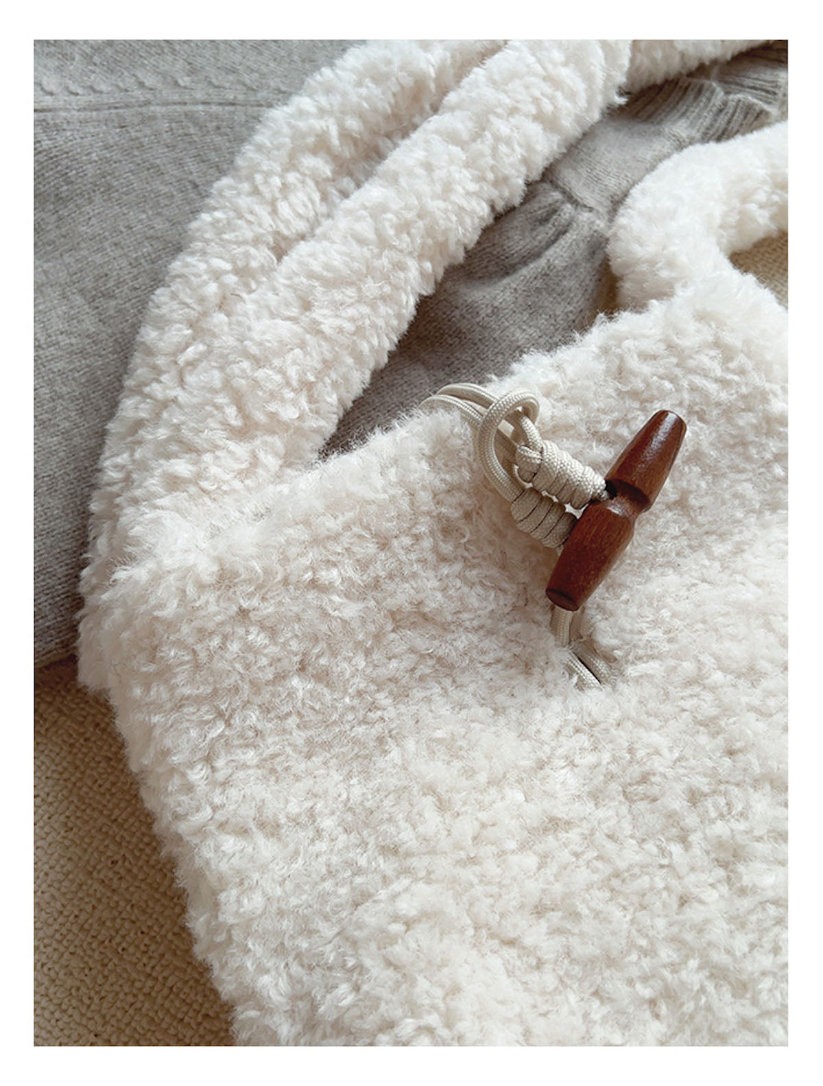 Faux Furry Crossbody Bag