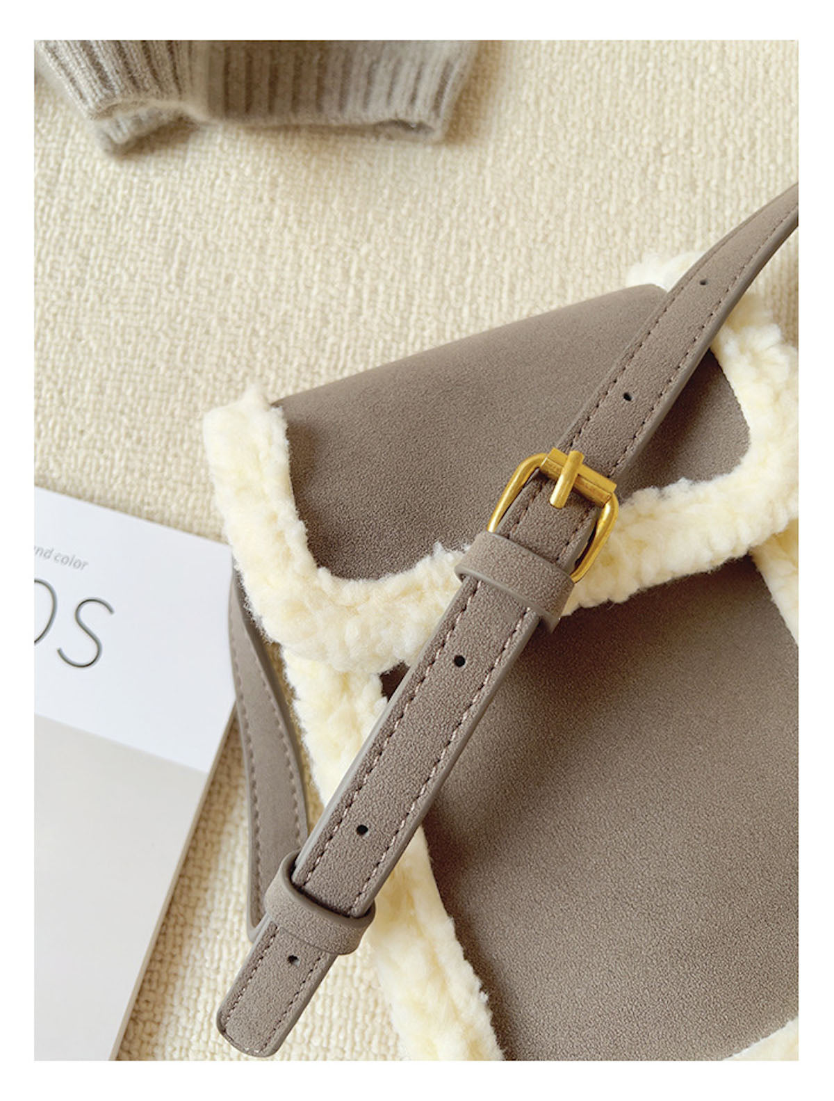 Faux Furry Crossbody Bag