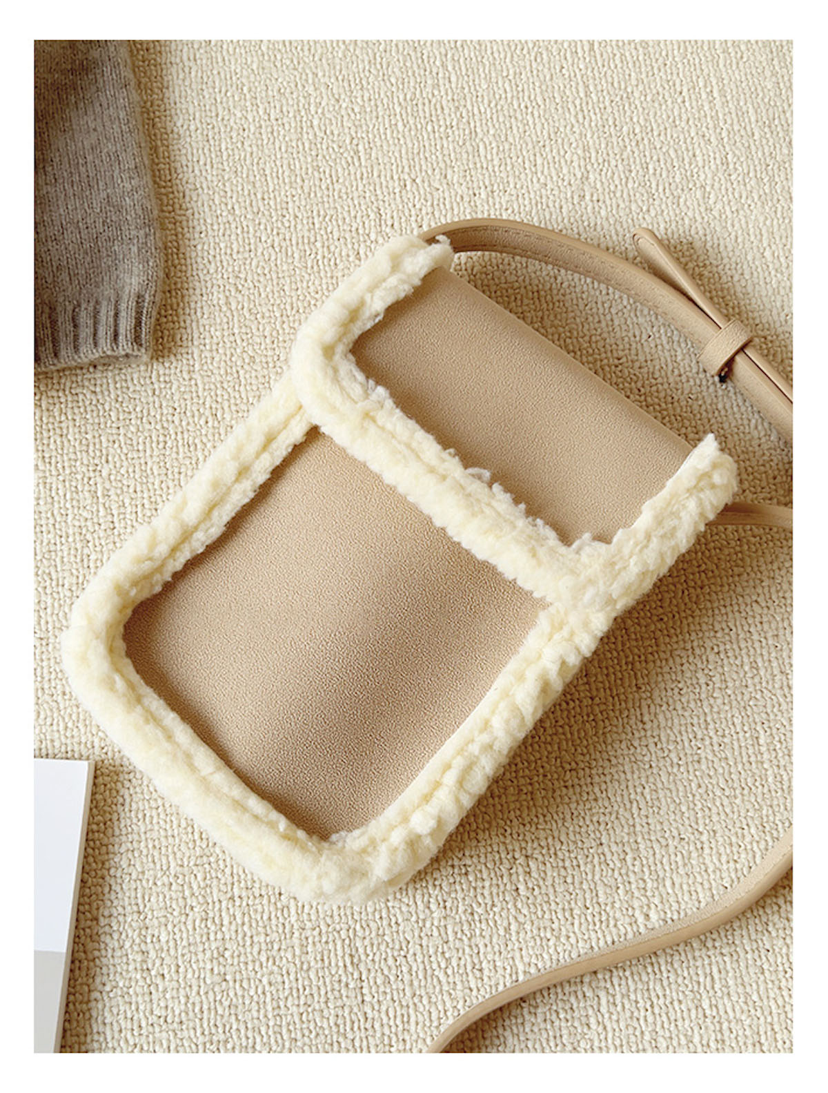 Faux Furry Crossbody Bag