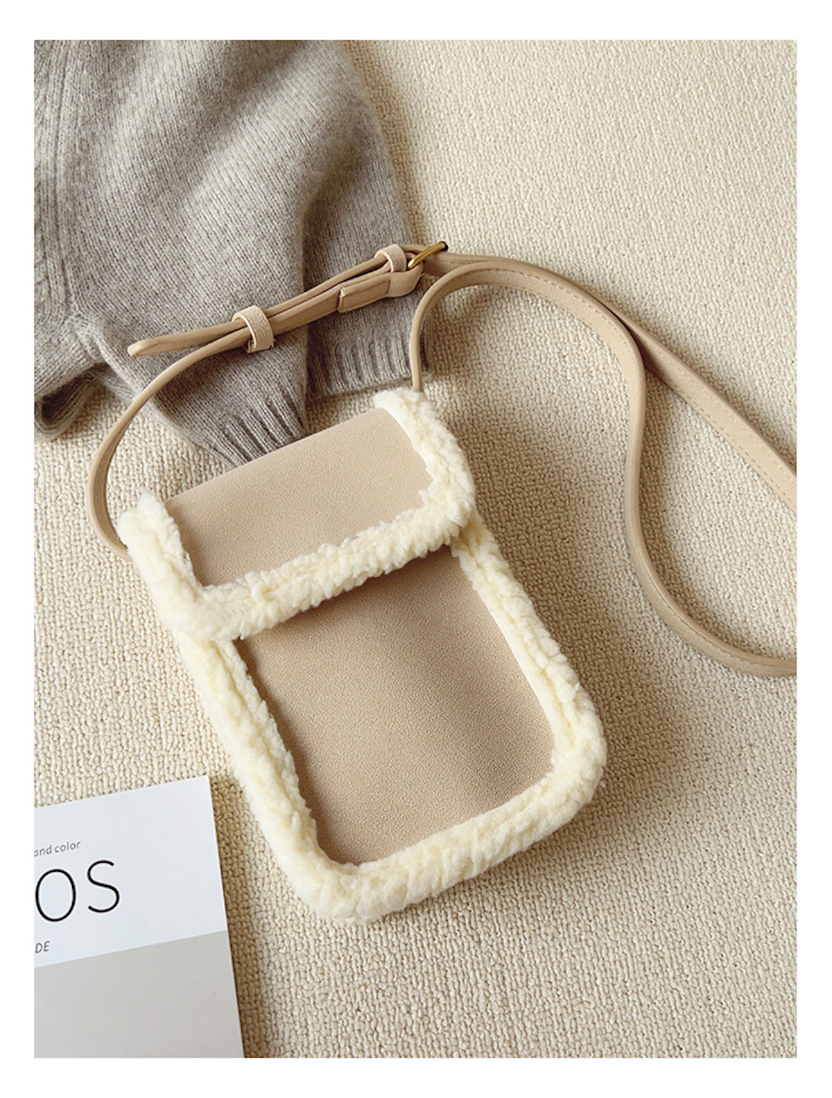 Faux Furry Crossbody Bag