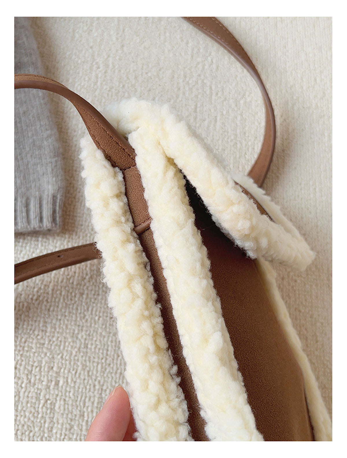 Faux Furry Crossbody Bag