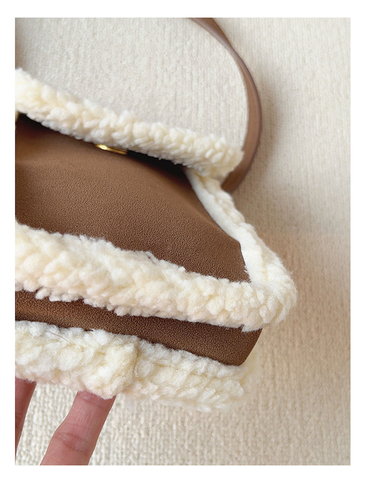 Faux Furry Crossbody Bag