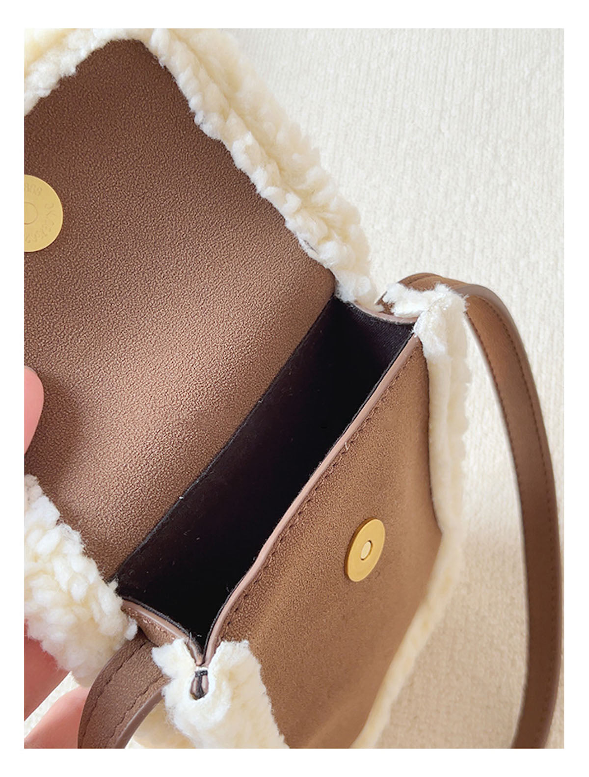 Faux Furry Crossbody Bag