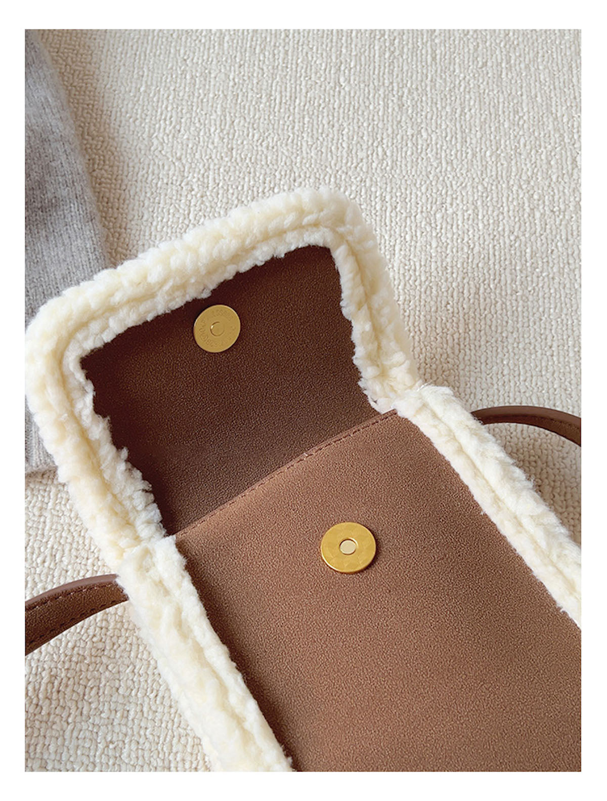 Faux Furry Crossbody Bag