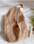 Handmade Crochet Retro Style Tote Bag