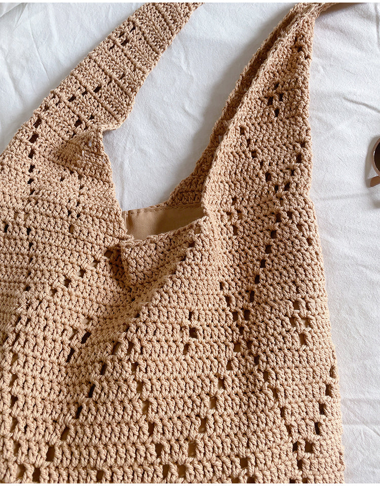 Handmade Crochet Retro Style Tote Bag