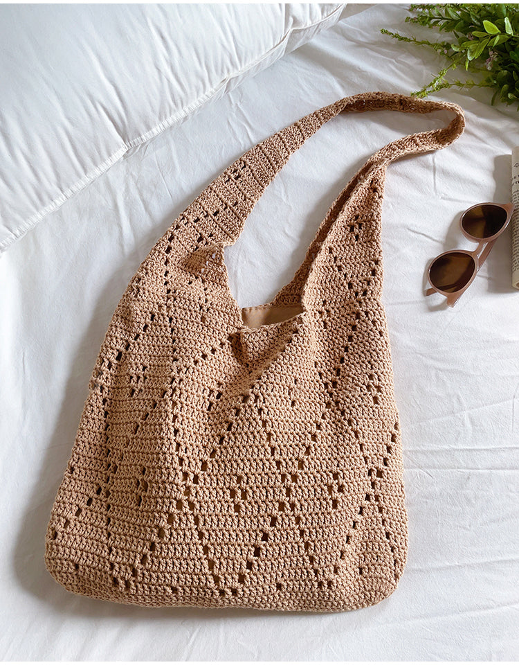 Handmade Crochet Retro Style Tote Bag