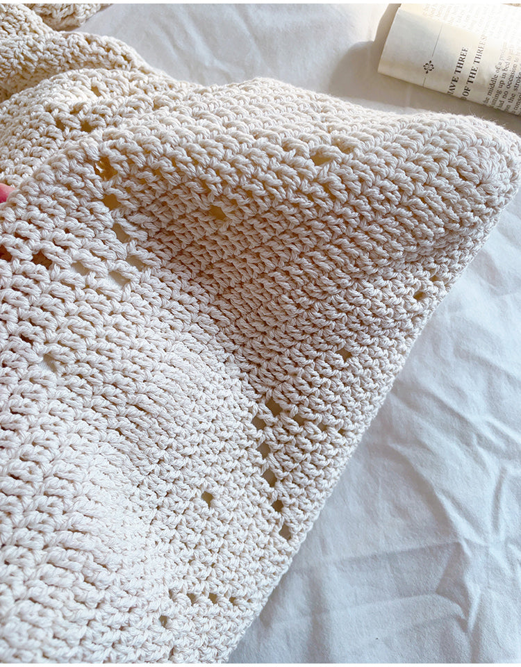 Handmade Crochet Retro Style Tote Bag