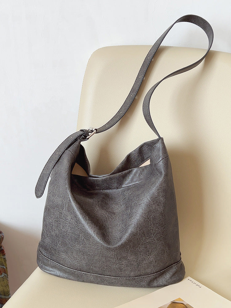 Retro Bucket Leather Bag