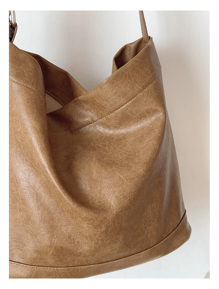 Retro Bucket Leather Bag
