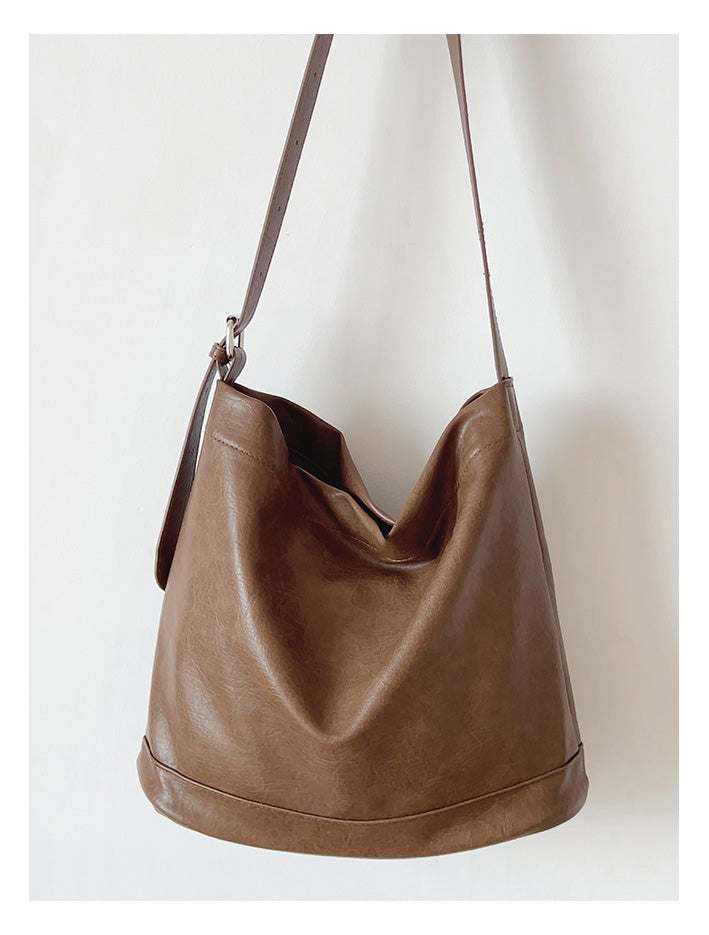 Retro Bucket Leather Bag