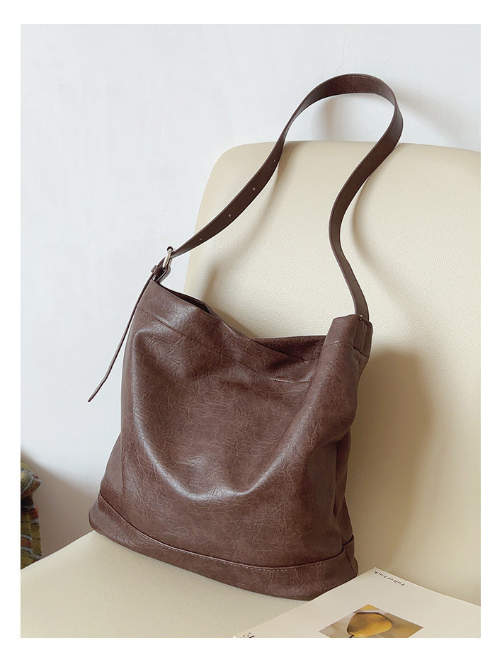 Retro Bucket Leather Bag