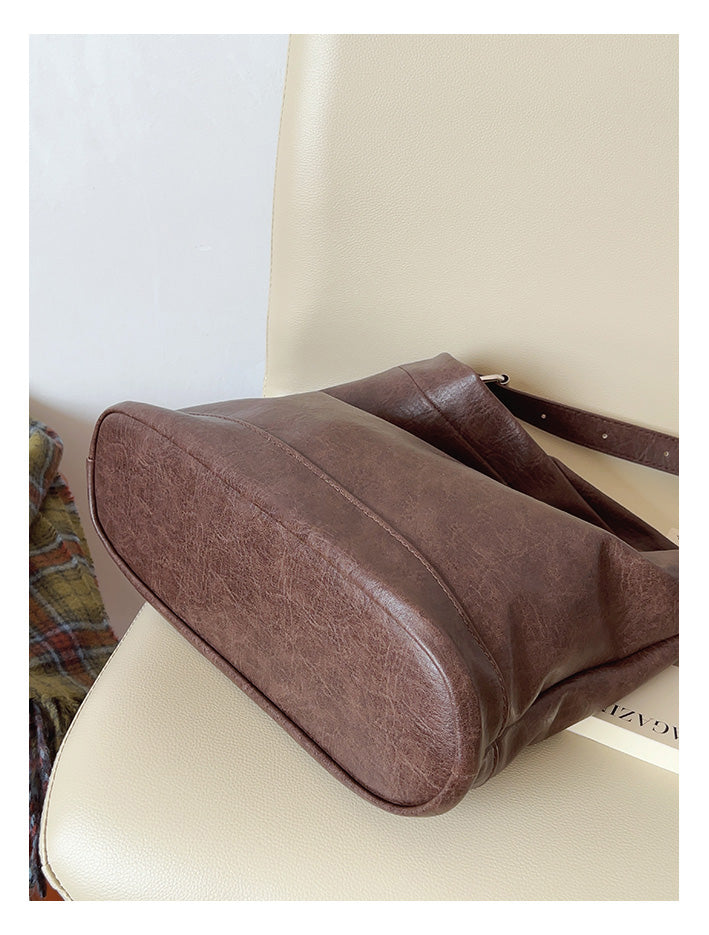 Retro Bucket Leather Bag