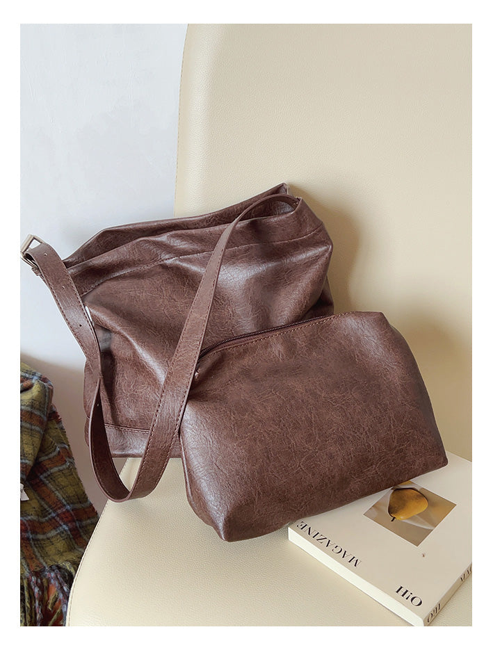 Retro Bucket Leather Bag