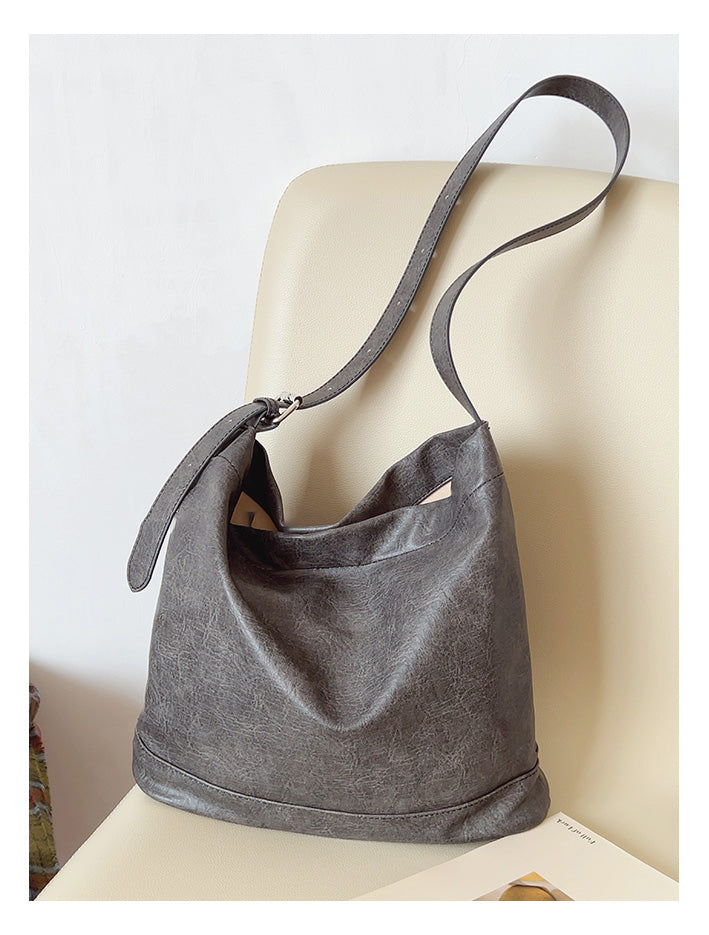 Retro Bucket Leather Bag