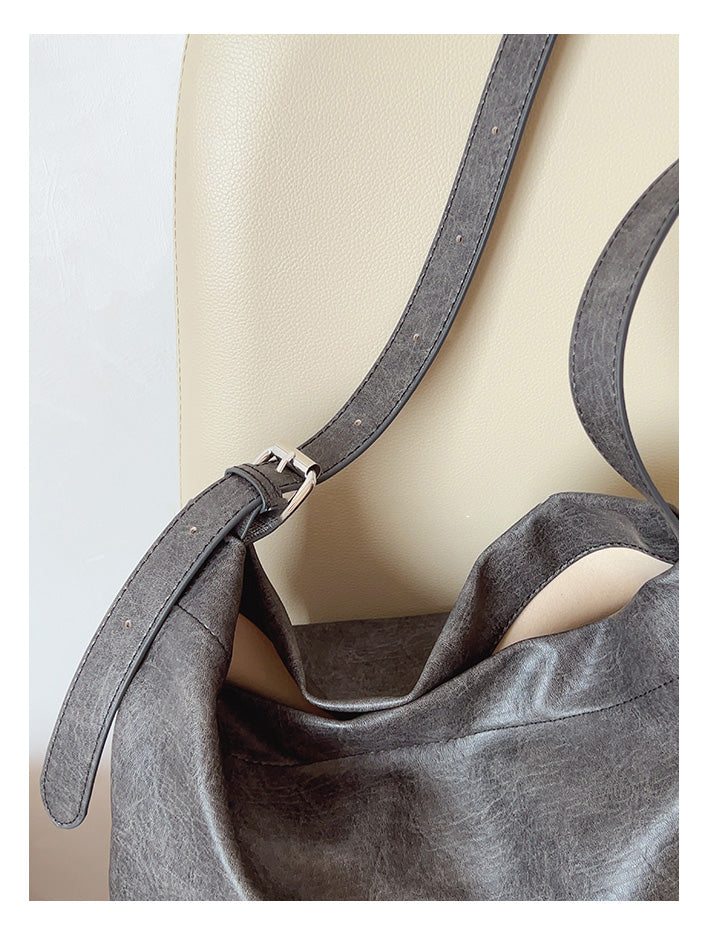Retro Bucket Leather Bag