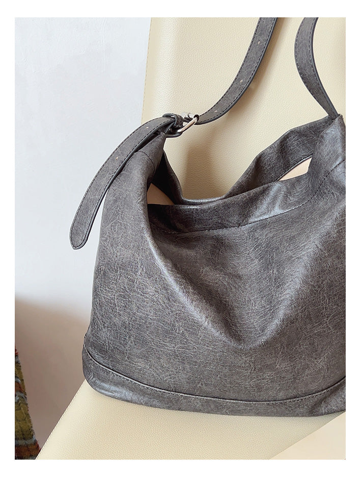 Retro Bucket Leather Bag
