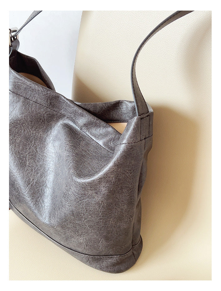 Retro Bucket Leather Bag