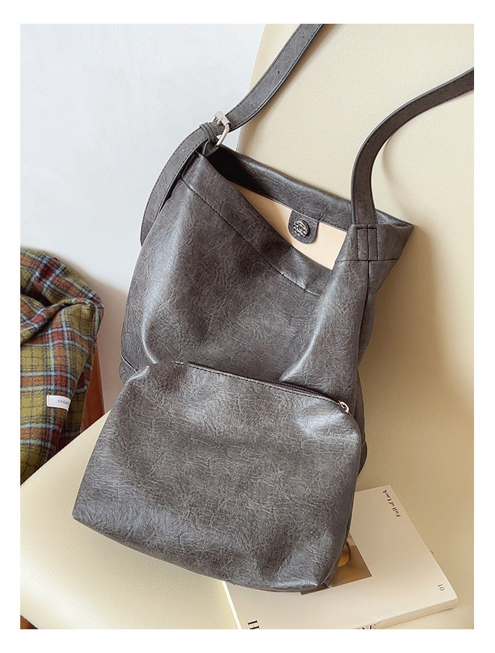 Retro Bucket Leather Bag