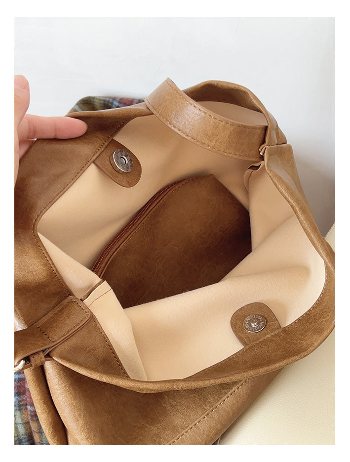 Retro Bucket Leather Bag