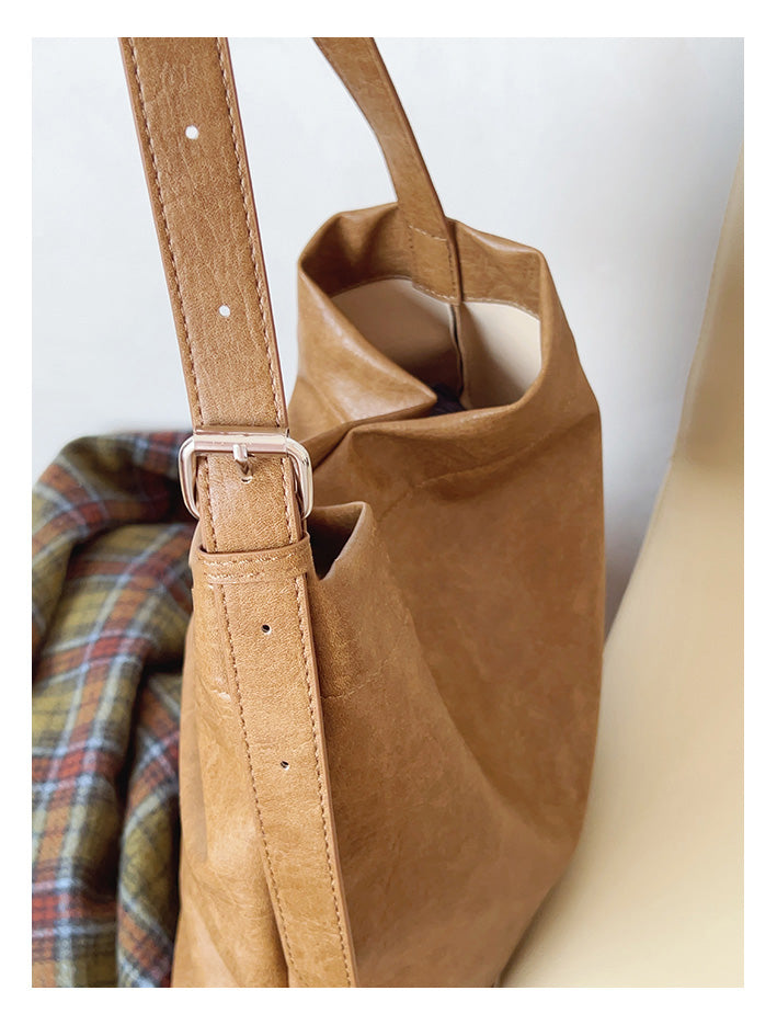Retro Bucket Leather Bag