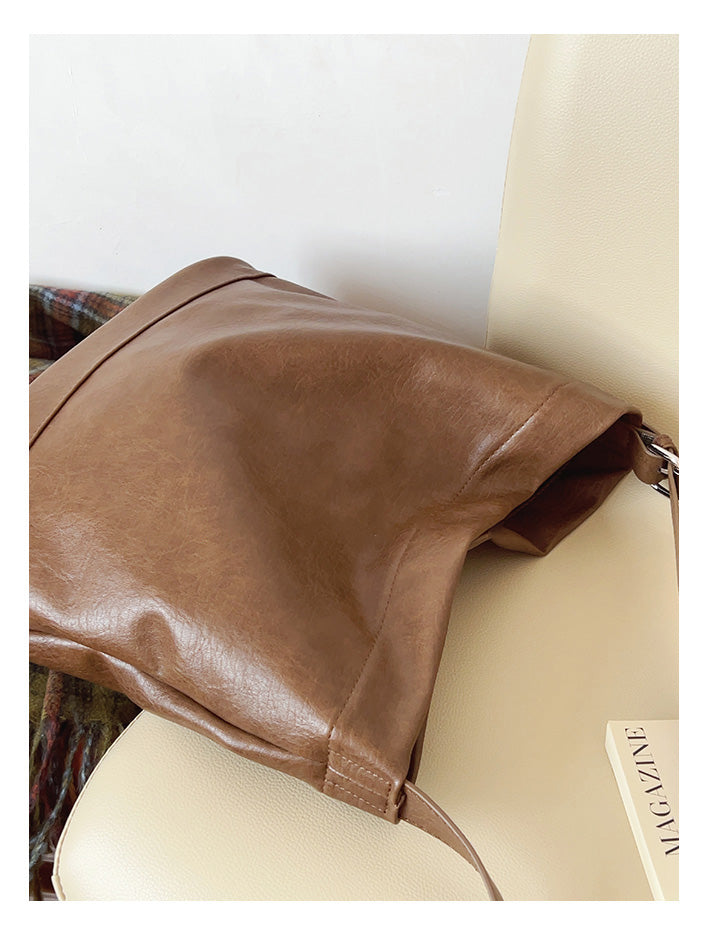 Retro Bucket Leather Bag