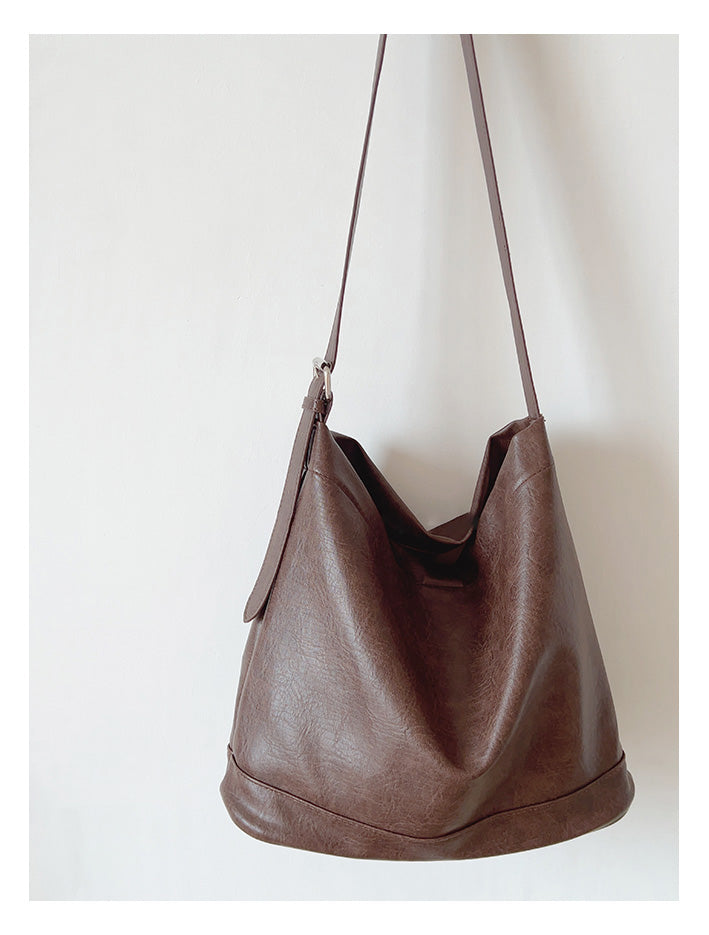 Retro Bucket Leather Bag