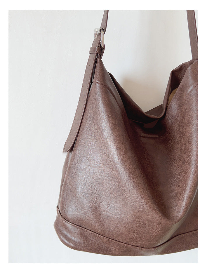 Retro Bucket Leather Bag