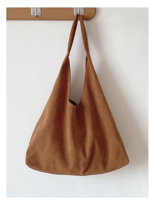 Elena Handbags Soft Suede Shoulder Bag