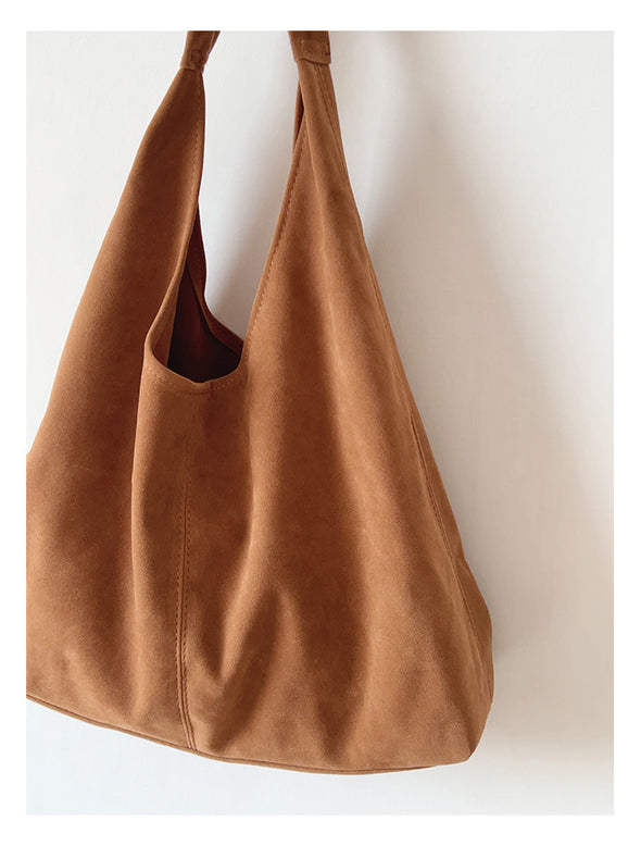 Elena Handbags Soft Suede Shoulder Bag