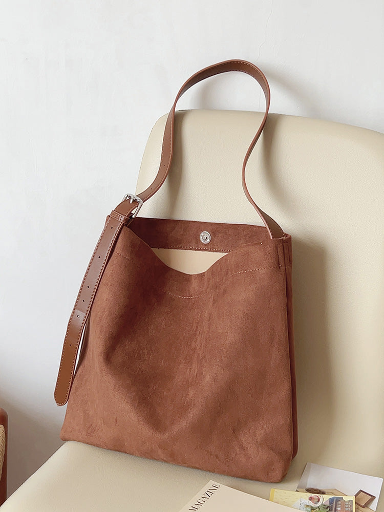 Soft Suede Shoulder Bag