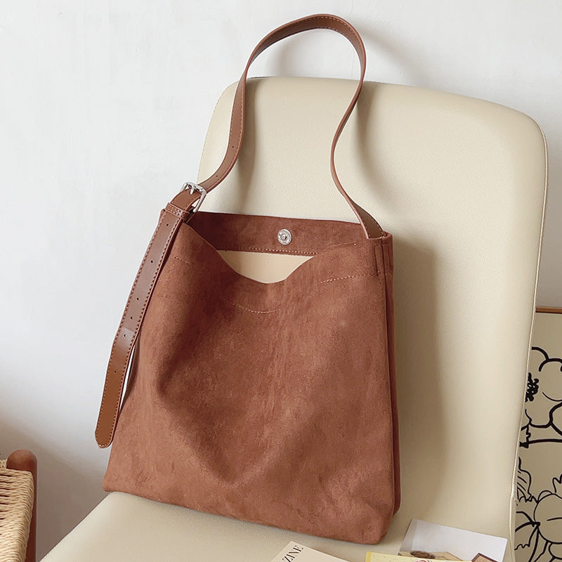 Soft Suede Shoulder Bag