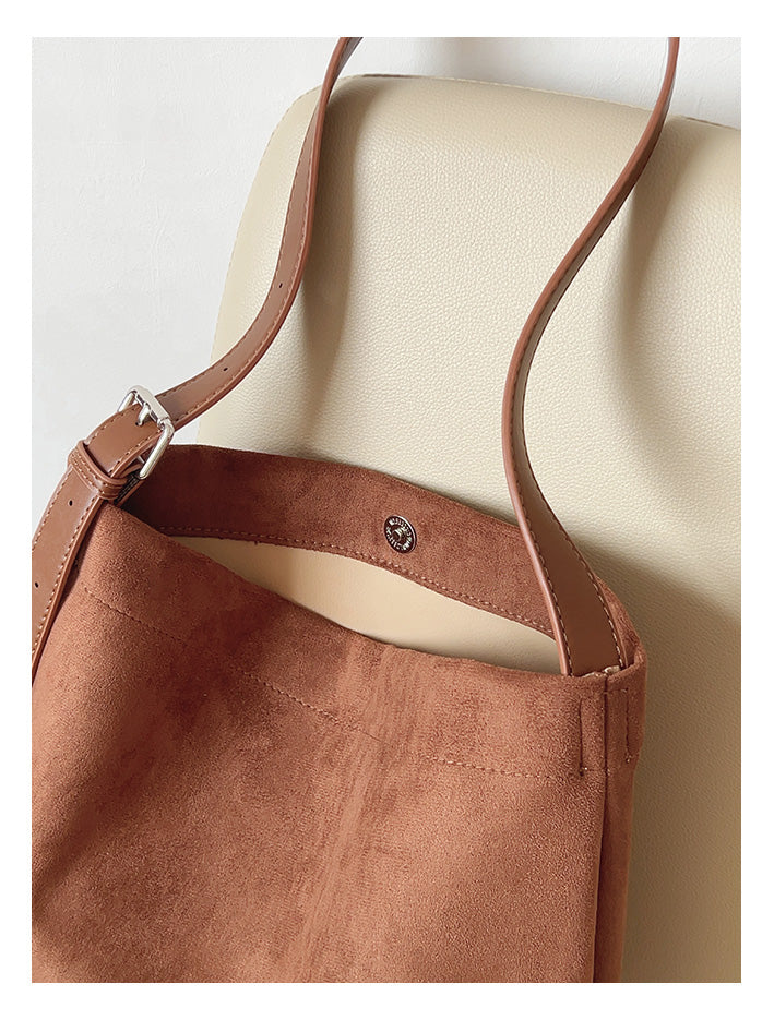 Soft Suede Shoulder Bag