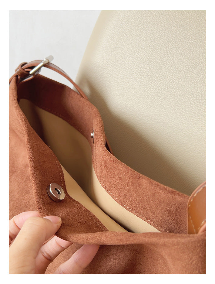 Soft Suede Shoulder Bag